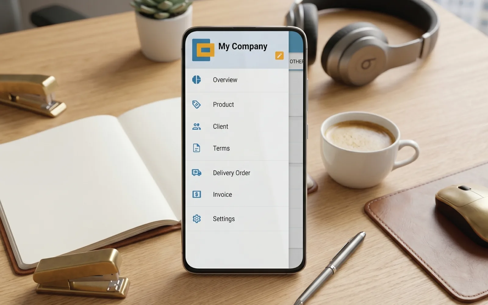 Electronic Invoices & Delivery Orders Mobile Application preview