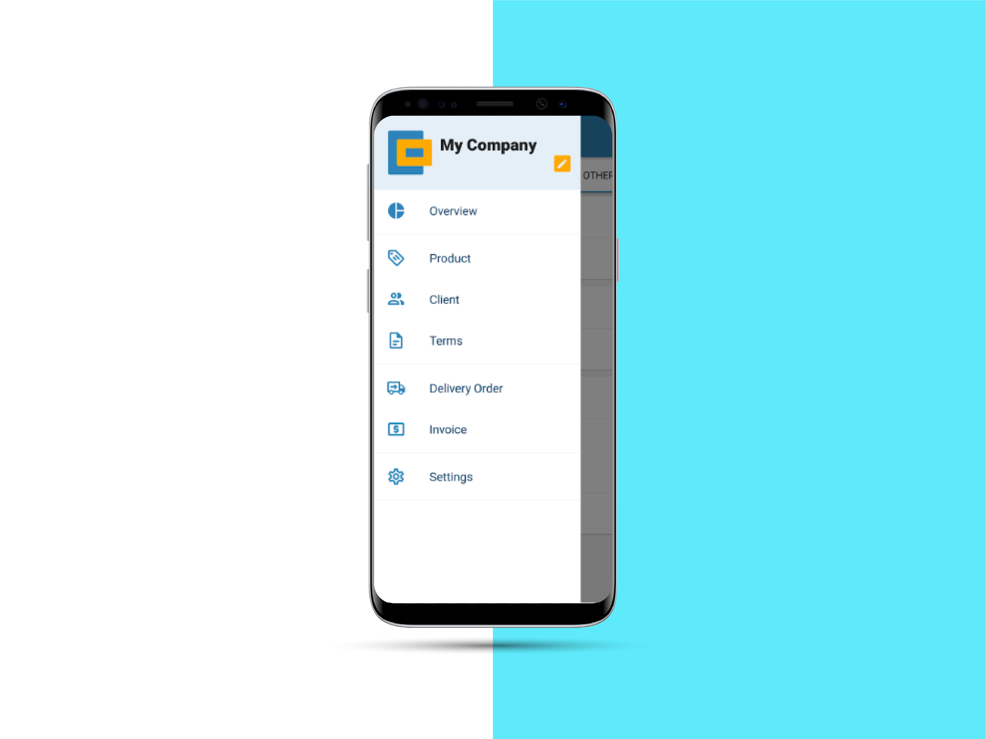 Electronic Invoices & Delivery Orders Mobile Application preview